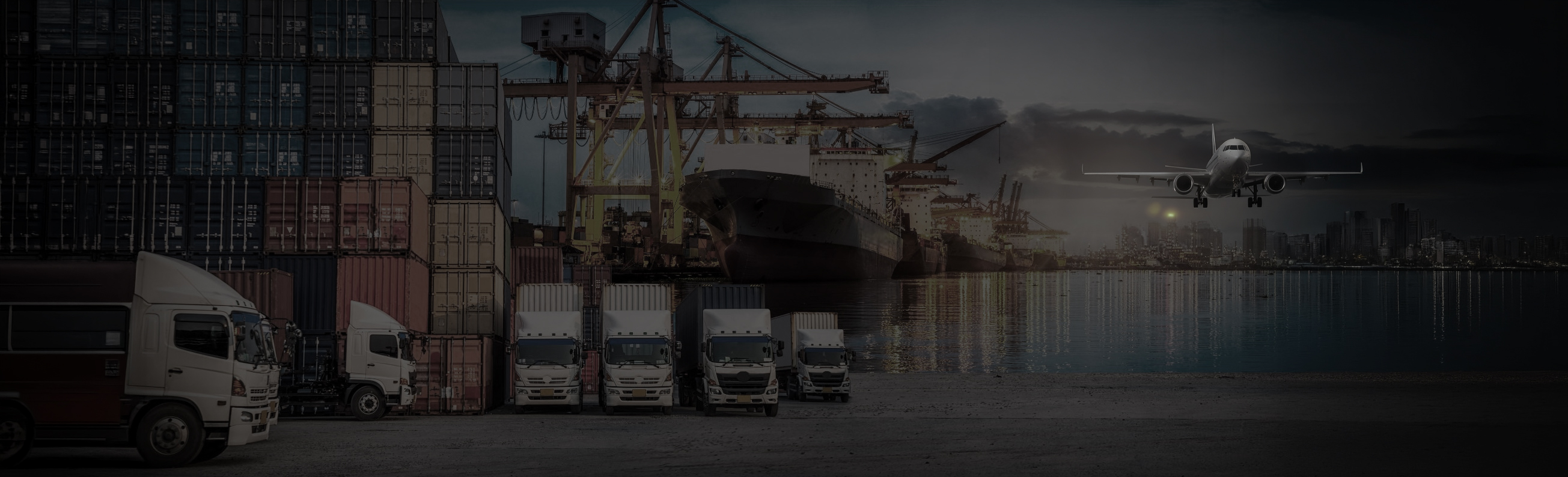 Executive Handshake over a Container Port